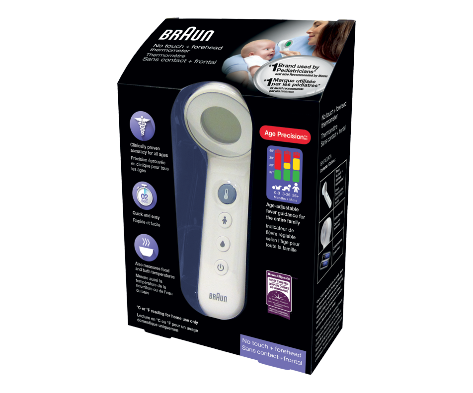 Thermomètre No Touch and Forehead, 1 unit Braun Thermometer Jean