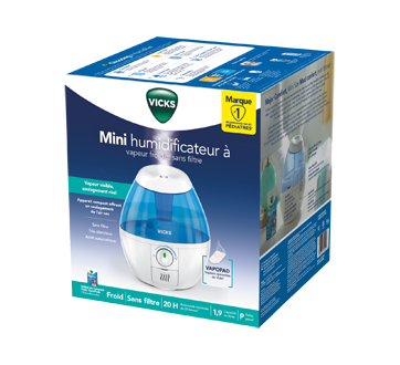 Image of product Vicks - Mini Filter Free Cool Mist Humidifier, 1 unit