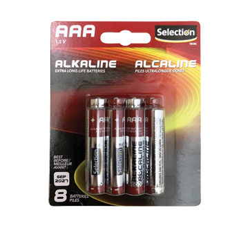 AAA Size Alkaline Battery, 8 units