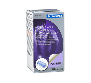 Image of product Personnelle - Muscle and Back Pain Platinum Relief, Tablets, 40 units