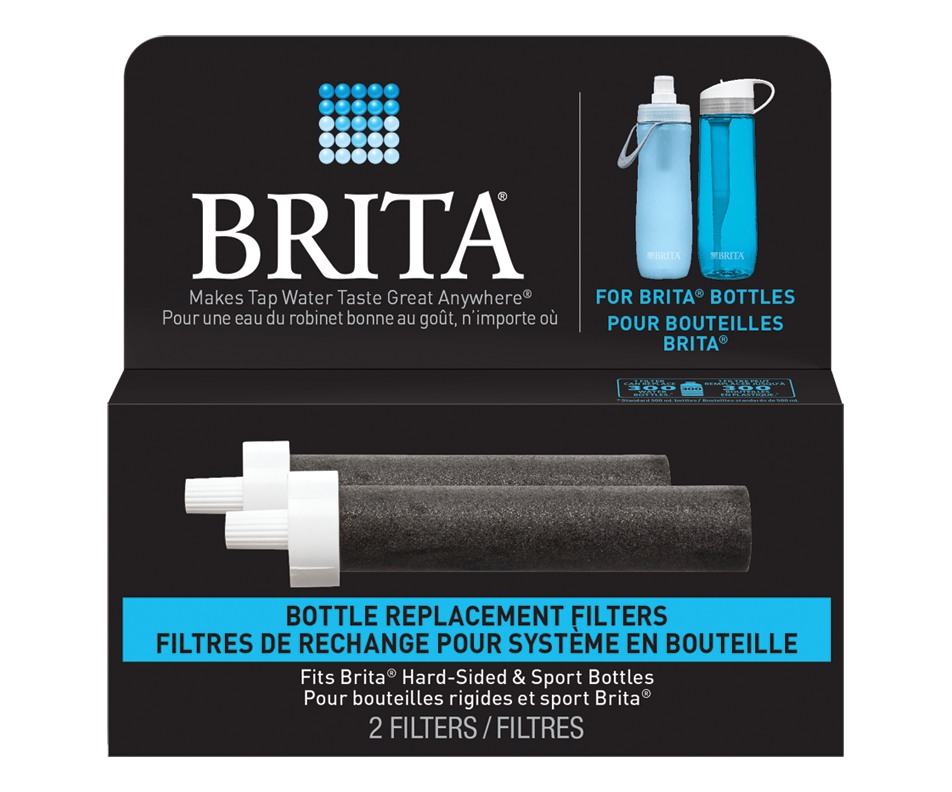 Brita Water Filter Bottle Replacement Filters, 2 units Brita Small