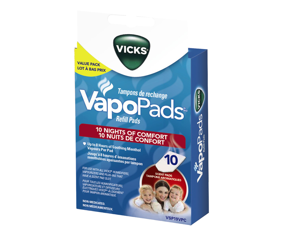 VSP19VPC VapoPads Scent, 10 units Vicks Jean Coutu