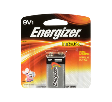 Image of product Energizer - Batteries, Regular Packs, Max 9V-1
