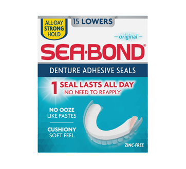 Original Denture Adhesive Seals Lower, 15 units