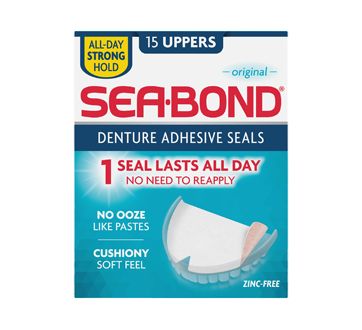 Image of product Sea-Bond - Original Denture Adhesive Seals Upper, 15 units