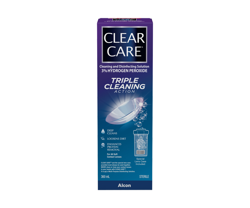 Cleaning and Disinfecting Solution, 360 ml Clear Care Contact Lens