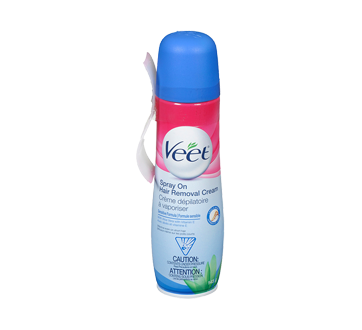 Image of product Veet - Spray On Hair Removal Cream Legs & Body, Sensitive Formula, 150 ml