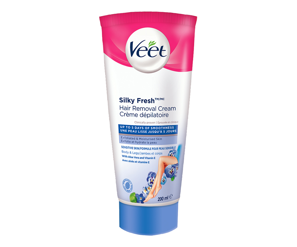 Hair Removal Cream Silky Fresh Legs & Body Sensitive Skin, 200 ml
