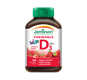 Image 1 of product Jamieson - Kids Chewable Vitamin D 400 IU, 100 units