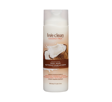 Image of product Live Clean - Coconut Milk Moisturizing Body Wash, 500 ml