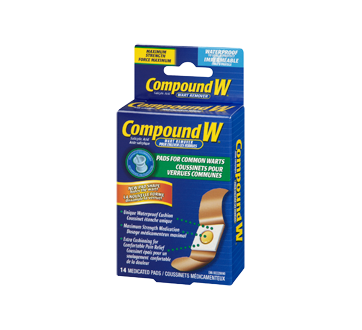 Image 1 of product Compound W - Compound W Pads for Common Warts, 14 units