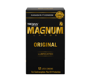 Image 1 of product Trojan - Magnum Original Lubricated Condoms, 12 units