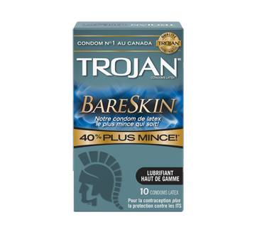 Image 2 of product Trojan - Bareskin Lubricated Condoms, 10 units