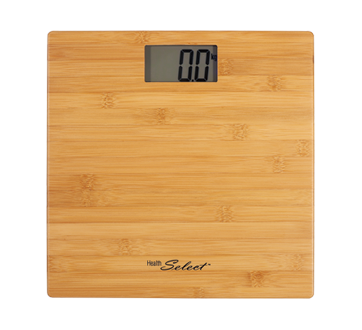 Image 1 of product Health Select - Electronic Bathroom Scale with Bamboo Surface, 5.5 L
