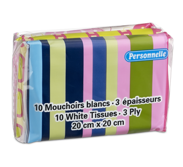 Image of product Personnelle - White Tissues 3 ply, 3 x 10 units