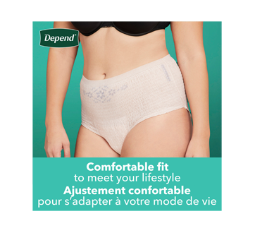 Image 5 of product Depend - Fresh Protection Women Incontinence Underwear Maximum Absorbency, Blush - Large, 17 units