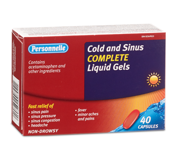 Image of product Personnelle - Cold and Sinus Complete Liquid Gel, 40 units