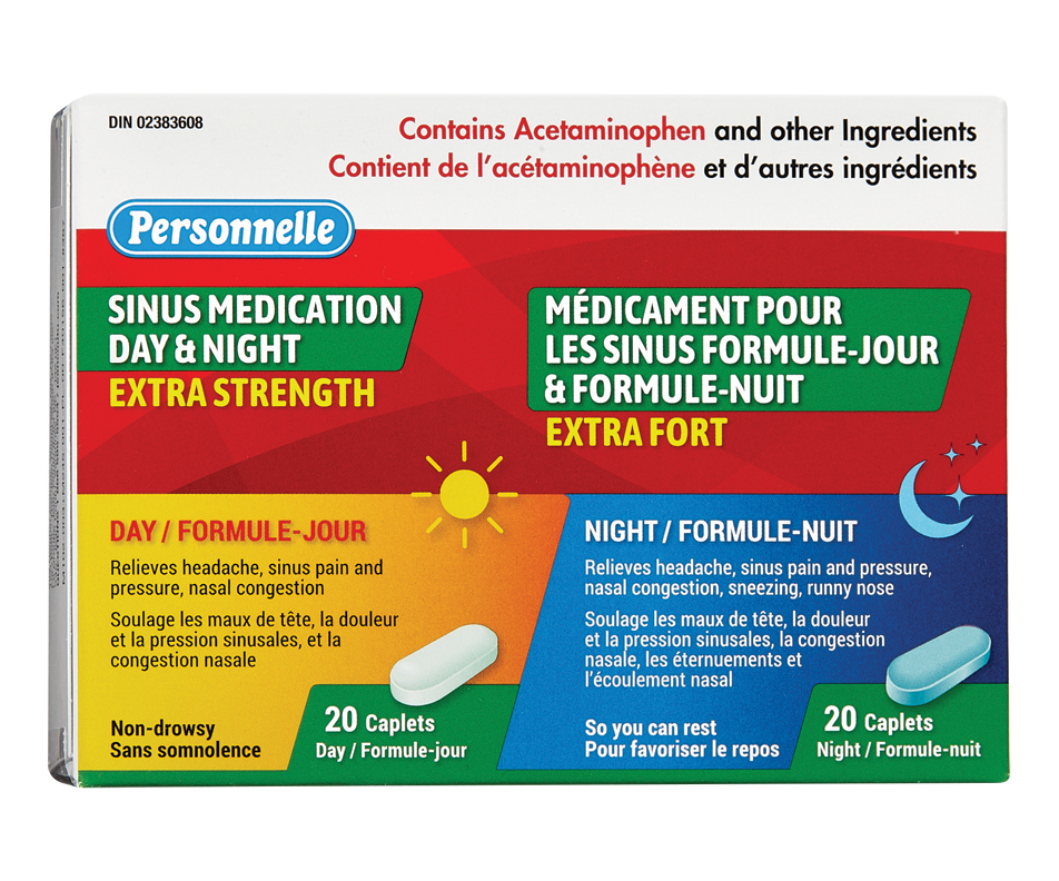 Day & Night Sinus Medication, 40 units Personnelle Sinus/cold