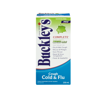 Image 1 of product Buckley - Complete Extra Strength Cough, Cold & Flu, Mucus Relief Syrup, 250 ml