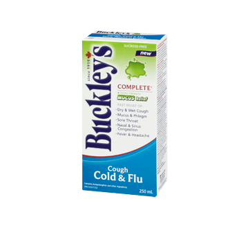 Image 3 of product Buckley - Complete Extra Strength Cough, Cold & Flu, Mucus Relief Syrup, 250 ml