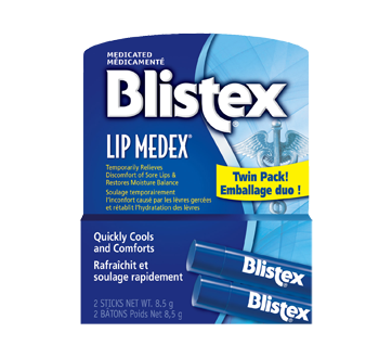 Lip Medex Medicated Lip Balm, 2 x 4.25 g