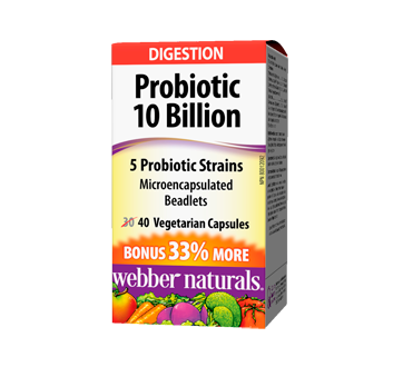 Image 1 of product Webber Naturals - Webber Naturals Probiotic 10 Billion, Vegetarian Capsules, 30 units