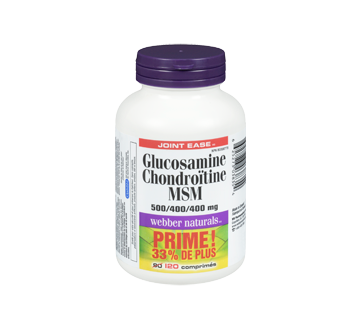 Image of product Webber Naturals - Glucosamine Chondroitin MSM 500/400/400 mg, 90 units