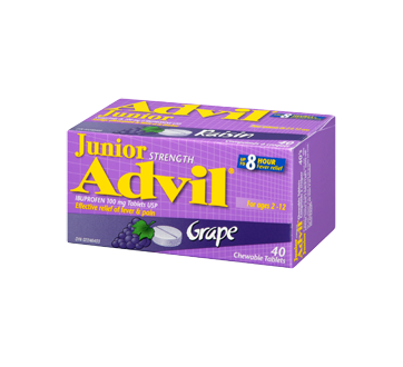 Image 1 of product Advil - Advil Junior Chewable Tablet, 40 units, Grape