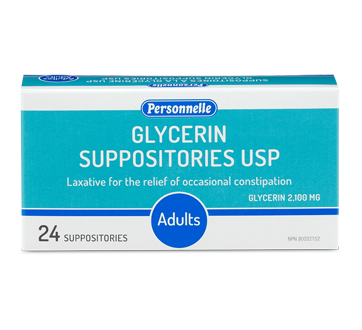 Image of product Personnelle - Glycerin Suppositories, 24 units