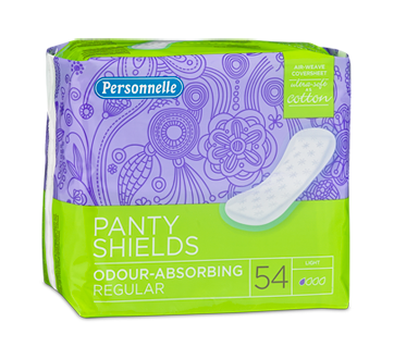Image of product Personnelle - Panty Shields Odour-Absorbing Regular, 54 units, Light