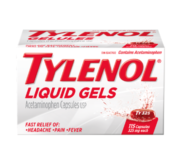 Image 1 of product Tylenol - Tylenol 325 mg Liquid Gels, 115 units