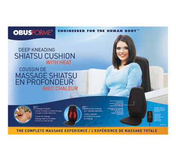 Image of product ObusForme - Deep Kneading Shiatsu Massaging Cushion, 1 unit