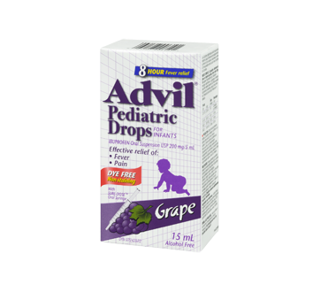 Advil Pediatric Drops Dye Free 15 Ml Grape Advil Ibuprofen For Children Jean Coutu