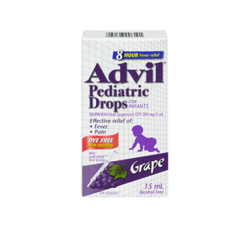 Advil Pediatric Drops Dye Free 15 Ml Grape Advil Ibuprofen For Children Jean Coutu