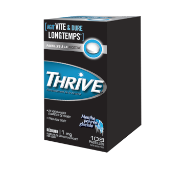 Image of product Thrive - Regular Nicotine Lozenges 1 mg, 108 units, Icy Peppermint