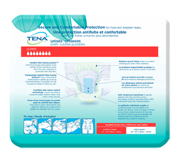 Image 4 of product Tena - Proskin Unisex Incontinence Briefs, 14 units, Medium