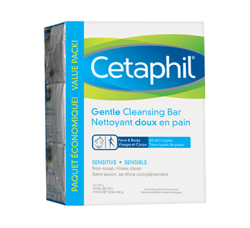 Gentle Cleansing Bar, 3 x 127 g