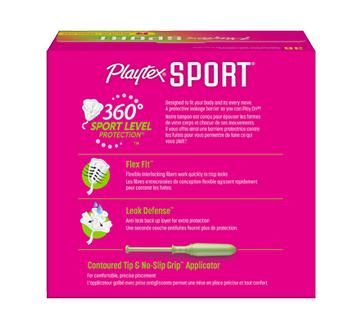 Image 2 of product Playtex - Sport Plastic Tampons, 36 units, Unscented Regular