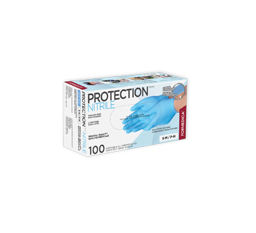 Image of product Formedica - Protection Nitrile Gloves, 100 units, Small - Medium Blue
