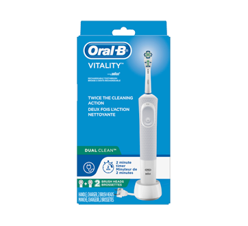 Vitality Dual Clean Rechargeable Electric Toothbrush