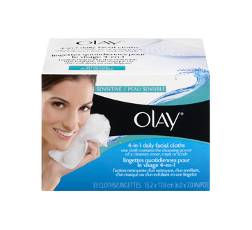 Image 3 of product Olay - 4-in-1 Daily Facial Cloths, 33 units, Sensitive Skin