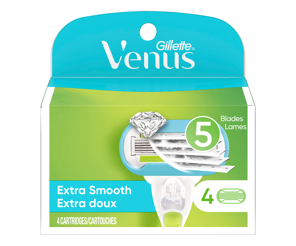 Venus Extra Smooth Women's Razor Blade Refills, 4 units Gillette