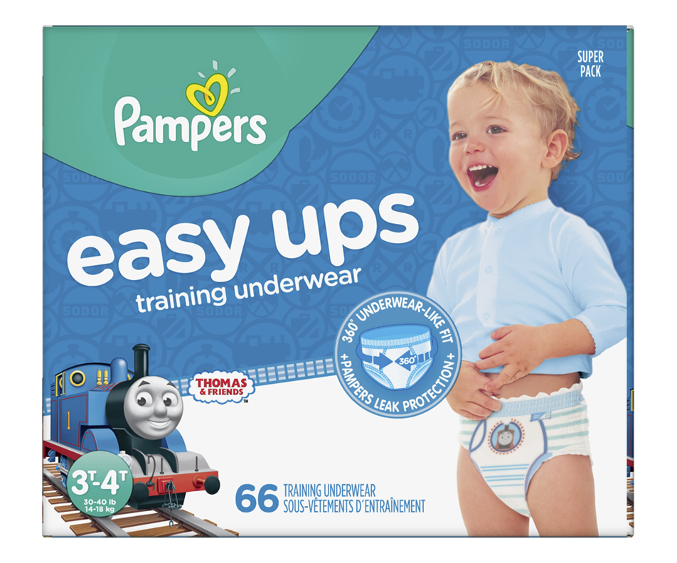 Easy Ups Training Underwear, Size 5, 3T4T, 66 units Pampers
