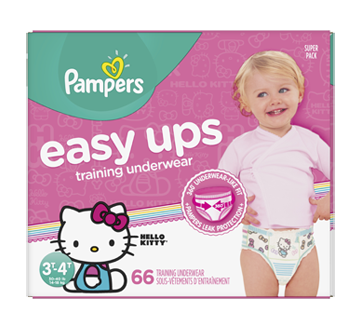 Easy Ups Training Underwear, 66 units, Size 5, 3T-4T