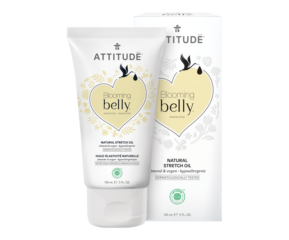 Blooming Belly Stretch Oil, Almond & Argan, 150 ml Attitude Moisturizer Jean Coutu