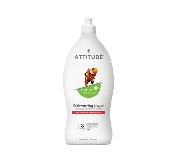 Nature + Technology Dishwashing Liquid, 700 ml, Pink Grapefruit