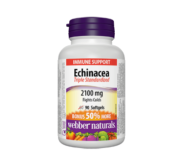 Image of product Webber Naturals - Echinacea Triple Standardized 2100 mg Softgels, 90 units