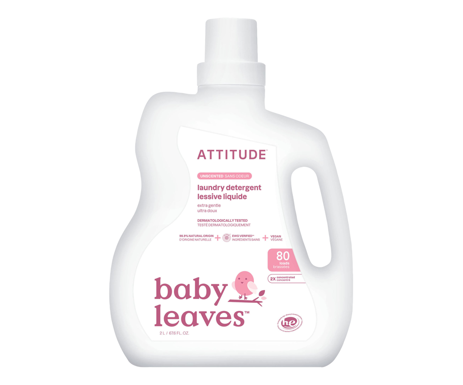 Nature + Technology Laundry Detergent, Fragrancefree, 2 L Attitude