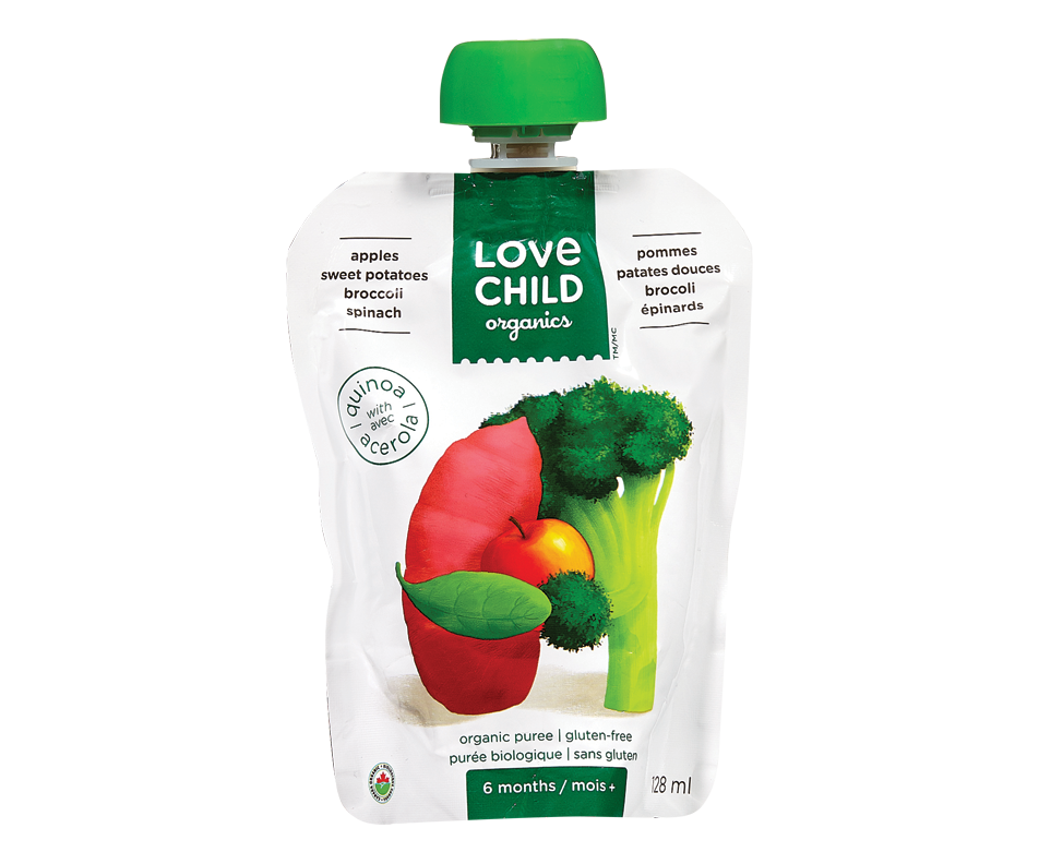 Organic Puree with Acelora, 128 ml Love Child Organic Food and