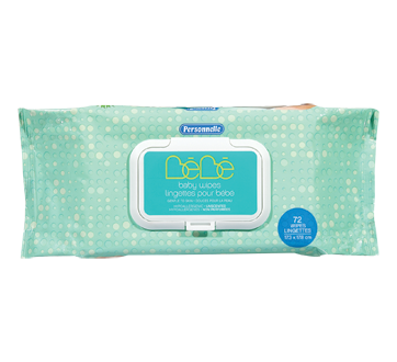 Baby Wipes Unscented, 72 units